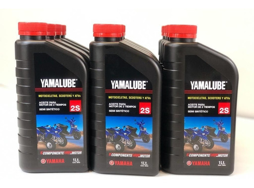 Aceite Yamalube Para Motor De 2 Tiempos Caja 12 Pzas.