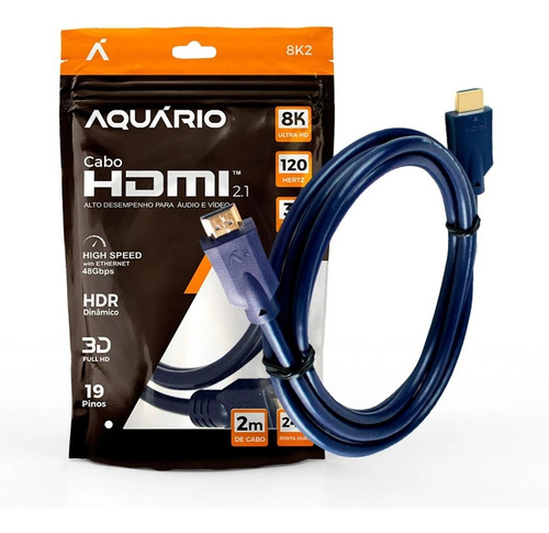 Cabo Hdmi 2.1 8k 3d 2m 120hz 4320p Ps5 Xbox - 2 Metros