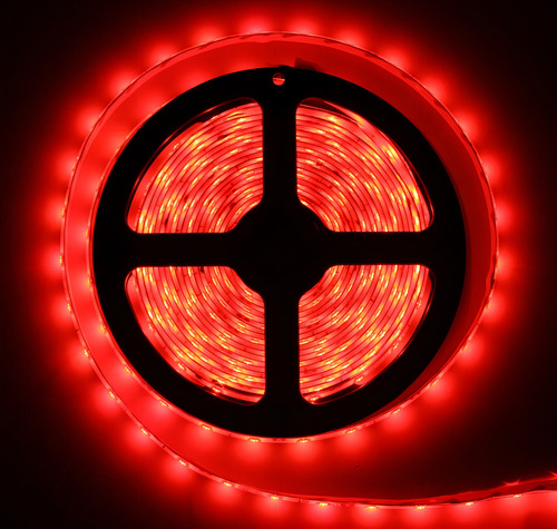 Fita Led 5 Metros Silicone Prova Dagua Diversas Cores Cor Da Luz Vermelho