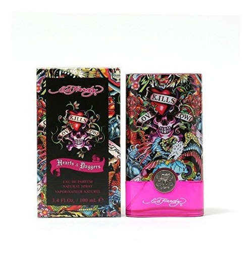 Ed Duro Corazón Y Dagas Por Ed Hardy- Edp Spray 3.4 Cnvyw