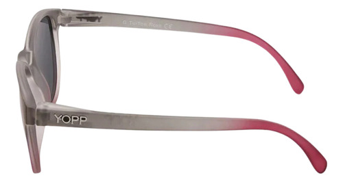 Óculos De Sol Polarizado Uv400 Yopp Tu-ton Gray Redondo Roxo
