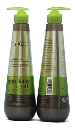 Kit Shampoo + Acondicionar Rocco Macadamia Oil 500ml
