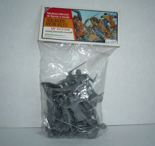 Set De Soldado Medieval Cruzadas - Muñeco De Juguete Vintage