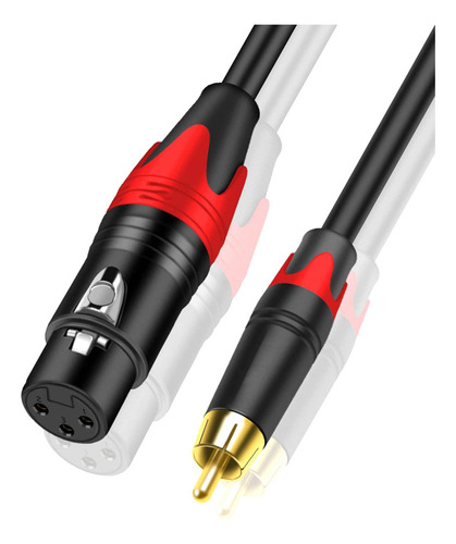 Cable De Micrófono Xlr Rca Más Claro Hembra A Macho 1m