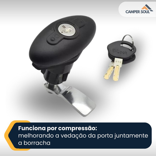 Fechadura Tulha Bagageiro Gaveta Compressão Lote 10 Unidades