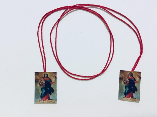 46 Collar Escapulario Virgen Del Rosario ( 46 Piezas )