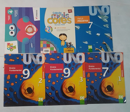 Kit Com 15 Livros - Conquista + Mais Cores + Uno + Caminho Do Saber + Manual Do Datilógrafo + Talentos Brasileiros + Complexo De Cinderela + Guia Do Bar Coquetéis + Biologia + Tábuas De Logaritmos (Usado)