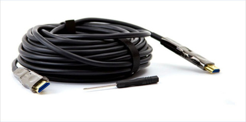 Cabo Hdmi 2.0 4k Fibra Óptica 100 Metros - Kit Com 5