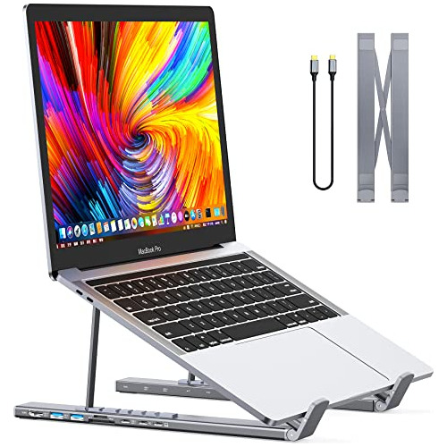 Soporte De Estación De Acoplamiento Laptop Usb C, Sopo...