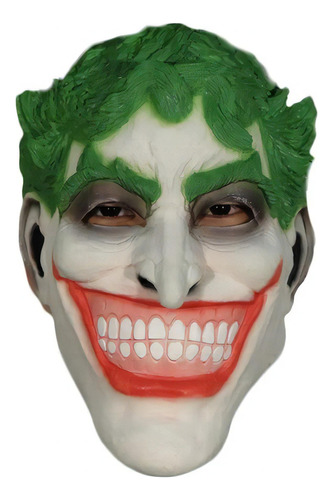 Máscara Coringa Joker Látex Com Elástico Halloween Spook Cor Branco