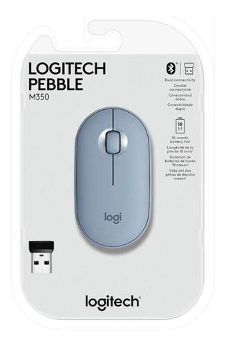 Mouse Logitech Pebble M350 Silent Wireless/bluetooth Grey