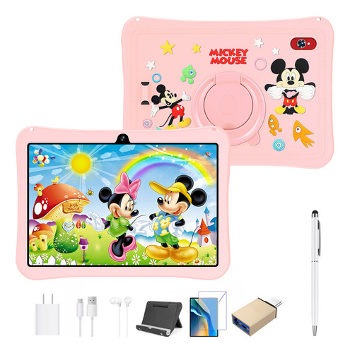 Tablet Para Niños Hancdon A9+ 11.6-inch 512gb Rom Rosa Y 12gb Ram Kids Tablet Android 13 Octa-core Bluetooth Wifi5 Parental Controls With Protective Case