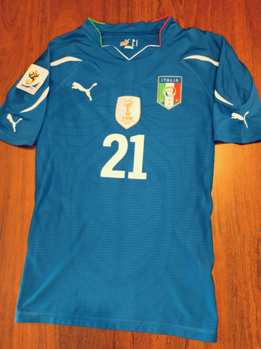 Jersey Italia Original Version Juego Mundial 2010 Pirlo (Usado)