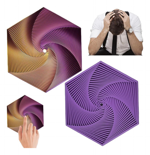 Juguetes Antiestrés Populares, Fractal Fidget Hexagon 3d