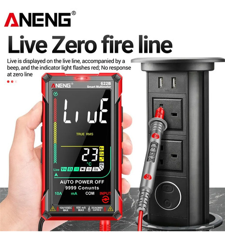 Multimetro Aneng 622b Auto Rango Capacimetro Inteligente
