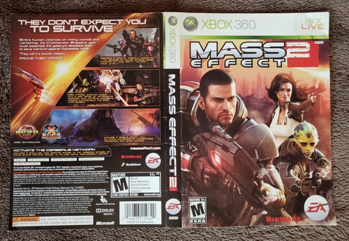 Mass Effect 2 Portada Xbox 360 (Usado)