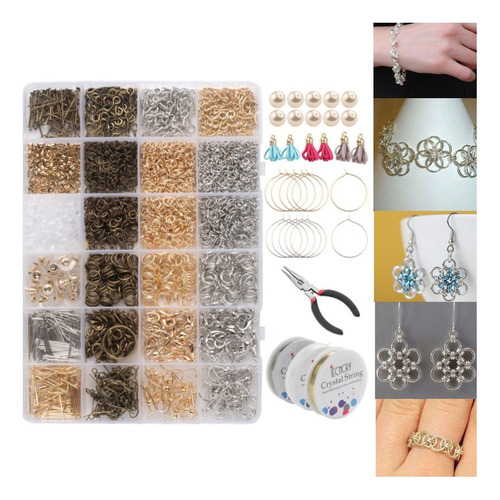 Kit De Inicio De 995 Piezas, Brazalete Y Aretes, Alicates