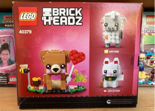 Imagen 4 de 5 de Lego Oso De San Valentín Brickheadz 40379