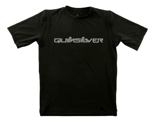 Remera Quiksilver Lifestyle Hombre Corporate Negro Blw