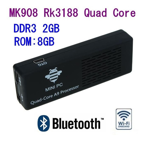 Mini Pc Android Mk908 Quad Core A9 2gb Ram+ Airmouse Melef10