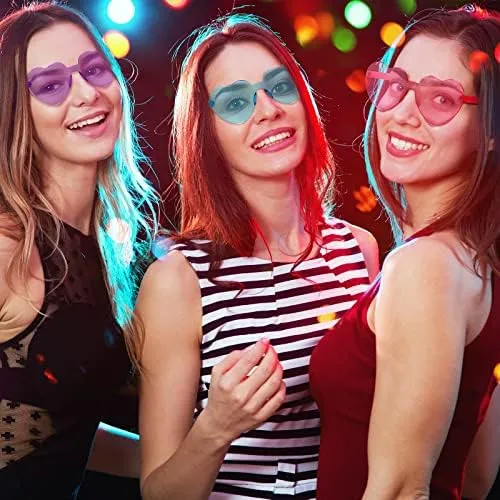 48 Pares De Gafas De Sol De Corazón Gafas Sin Marco En Forma