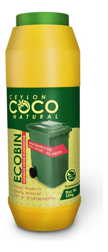 Ceylon Coco Natural Ecobin| Contenedor De Basura Natural Y P