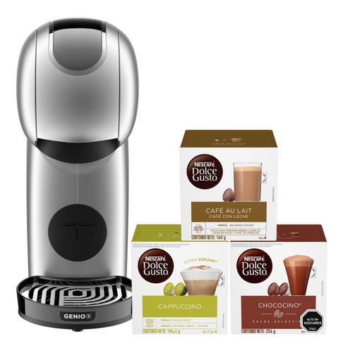 Cafetera Genio S Touch + Cápsulas De Café Lacteadas X3 Cajas