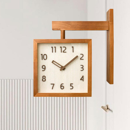 Reloj De Pared Decorativo Para El Hogar, Marrón Oscuro