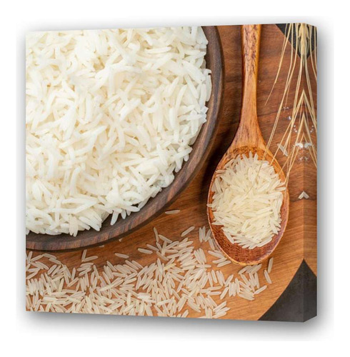 Cuadro 20x20cm Arroz Chino Gastronomia Asia Plato Cheff P1