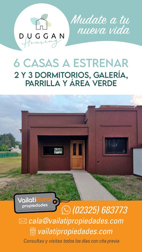 Duggan - Casa A Estrenar 2 Dorm - Ubicacion