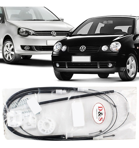 Kit Reparo Maquina Vidro Eletrica Polo Sedan 2003 04 A 2013