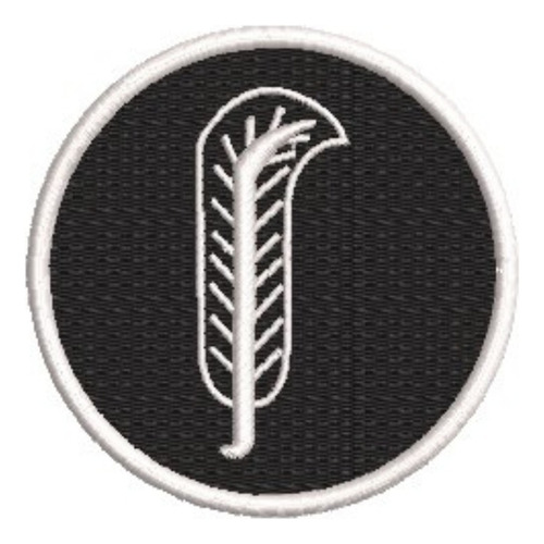Patch Bordado Termocolante-banda-rock-led Zeppelin 5 Branco Lisa