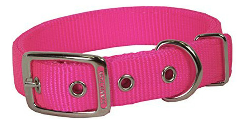 Hamilton Collar Doble Gruesa De Nylon Perro De Lujo, 1 Pulga