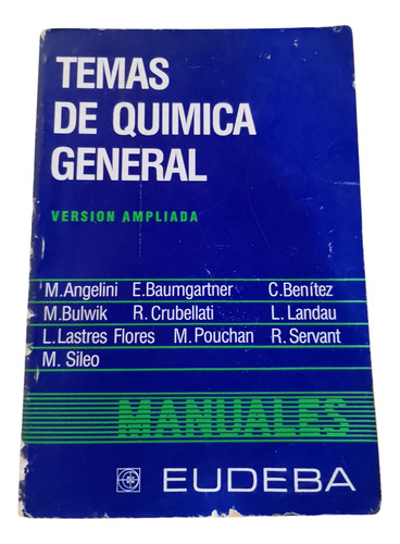Temas De Química General - Versión Ampliada - Eudeba (Usado)