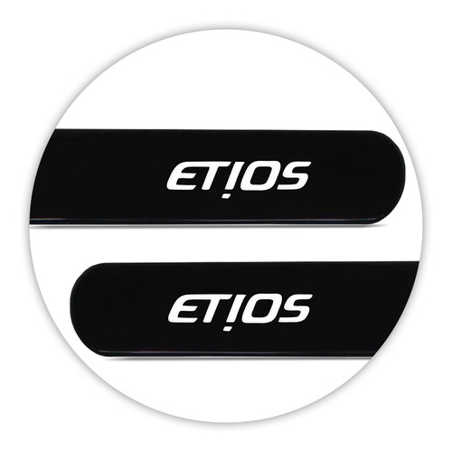 Imagem 2 de 5 de Friso Lateral Etios 2013 A 2019 Abs Preto Infinito Seancar