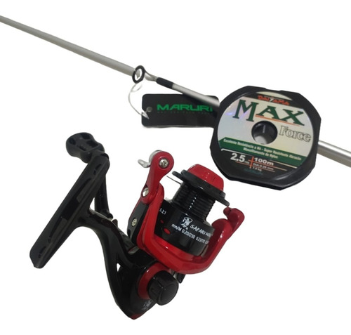 Conjunto Vara Maruri Corvineiro + Molinete Safari Max 2000 Bordô