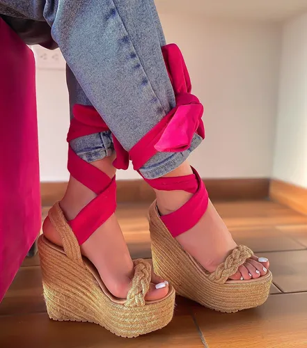 Sandalias plataforma promoção sales