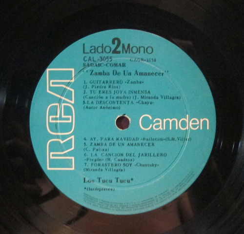 Los Tucu Tucu - Zamba De Un Amanecer - Lp Arg 19xx (Usado)