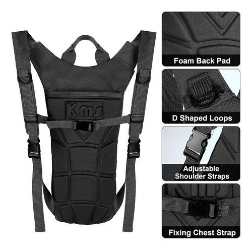 Mochila Tática Com Refil Hidratação 3 Litros Bike Corrida