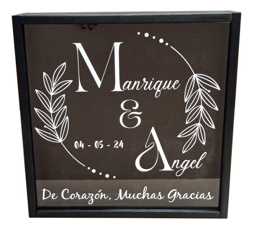 Caja P Sobres, Buzón P  Bodas O Xv Personalizada 50x50cm