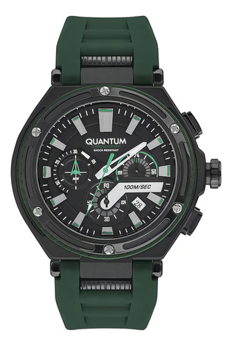 Reloj Quantum Hng1010.656 Para Caballero Color Verde