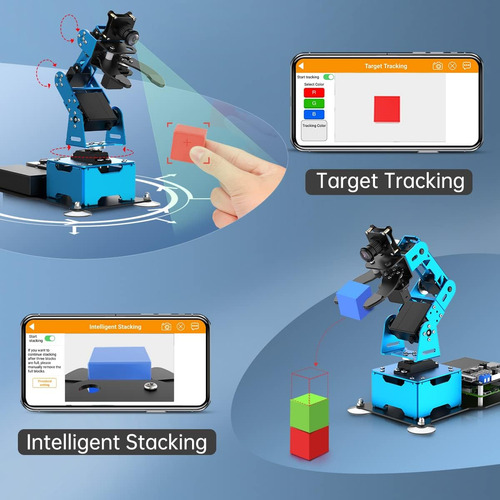 Raspberry Pi Ai Vision Robotic Arm 5 Dof