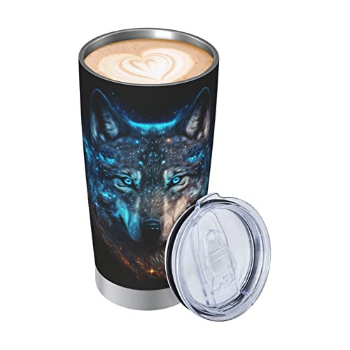 Waldeal Wolf Tumbler Thermal Aislante Café Taza De Zqq7l