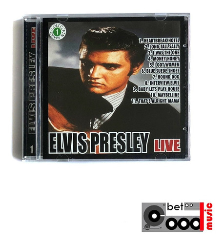 Cd Elvis Presley - Elvis Presley Live - Usado Como Nuevo