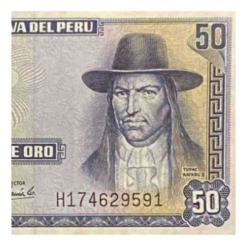Perú - 50 Soles De Oro - Año 1974 - P #101 - Tupac Amaru