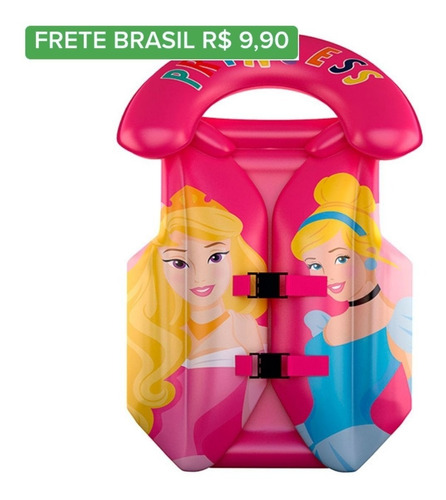 Colete Inflavel Infantil Princesas 43x35cm Dyin-037 Lm4