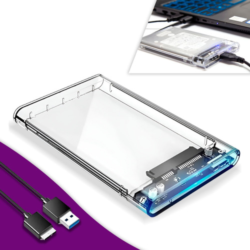 Case Slim Hd Ssd Adaptador Usb 3.0 Sata3 Externo 6gbps