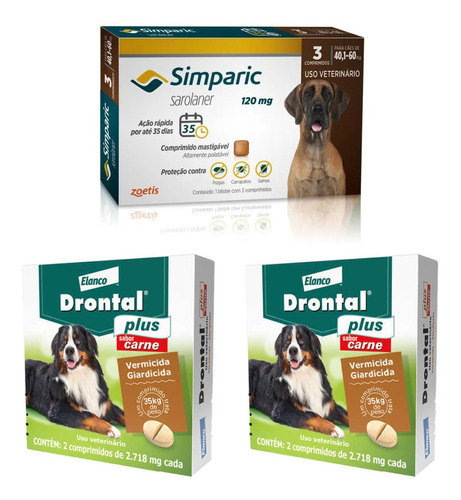 1 Simparic 120 Mg 40a60kg 3 Comp+ 2cx Drontal P. 35kg 2 Comp