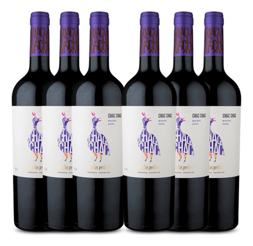 Vinho Argentino Chac Chac Malbec 750ml Tinto Kit C/6
