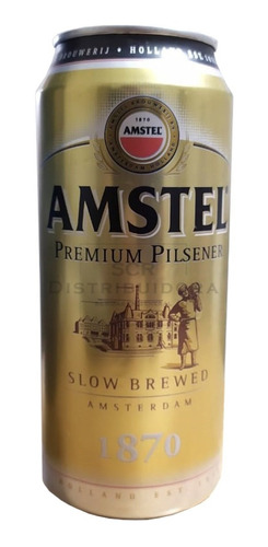 Cerveza Lata Amstel 473 Ml 6 Unidades